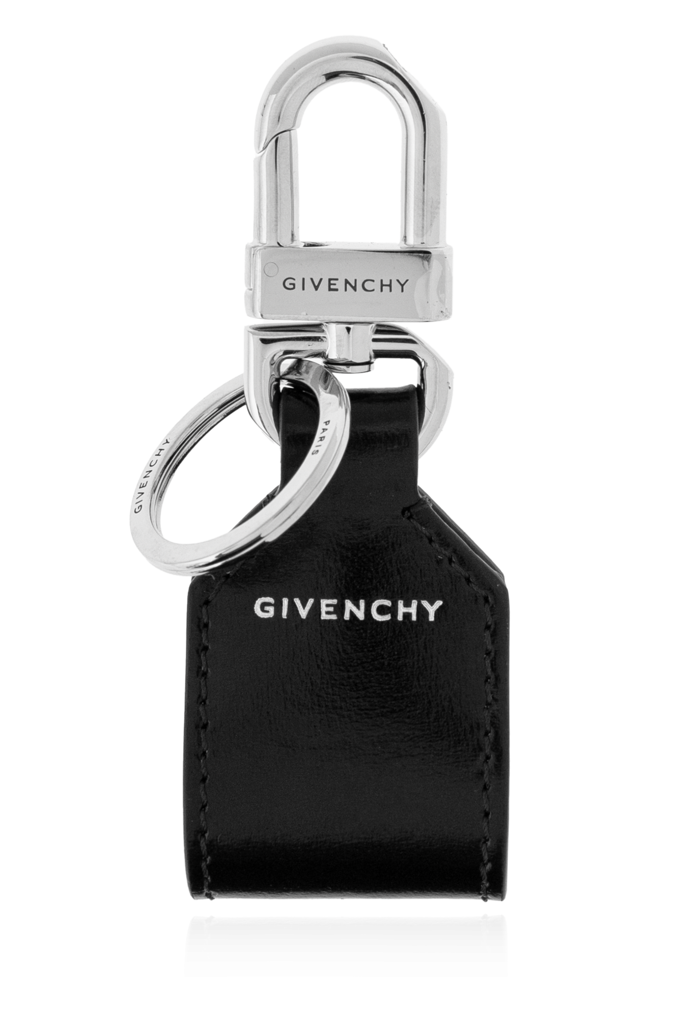 4G keyring in leather in - black | Givenchy US